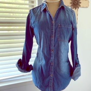 Denim blouse